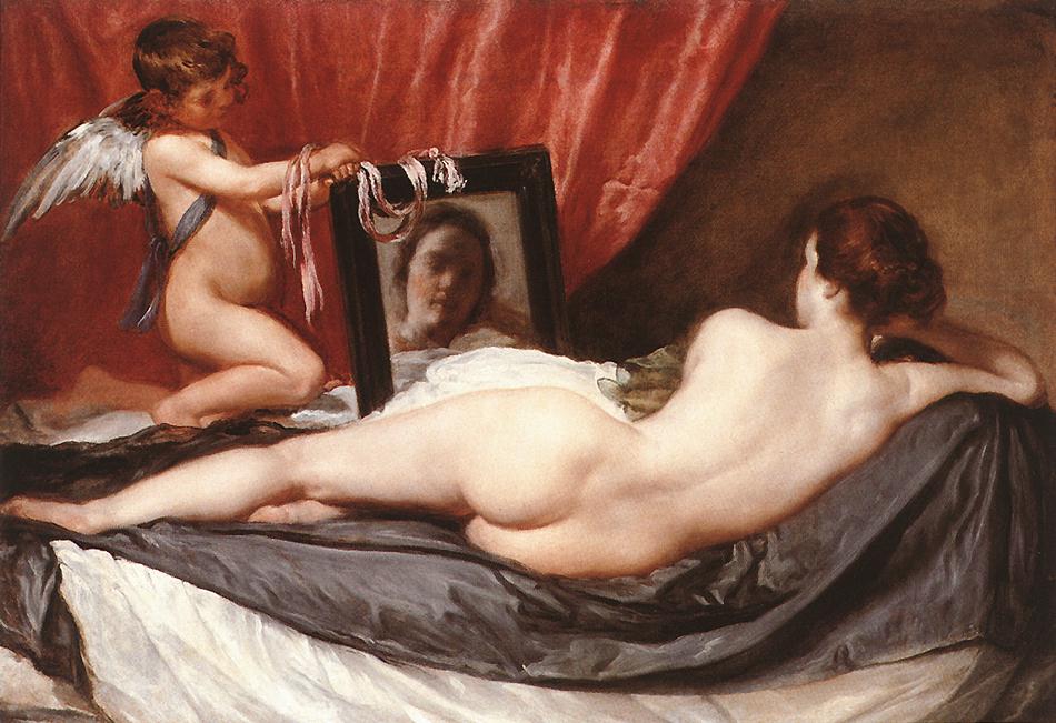 VELAZQUEZ, Diego Rodriguez de Silva y Venus at her Mirror (The Rokeby Venus) g